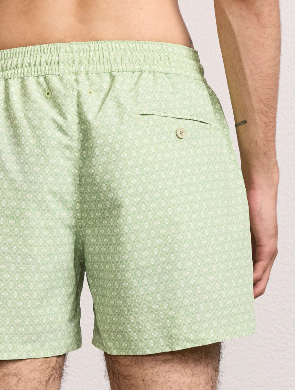 Load image into Gallery viewer, Rio Swim Short Ipanema Micro Print Pistachio
