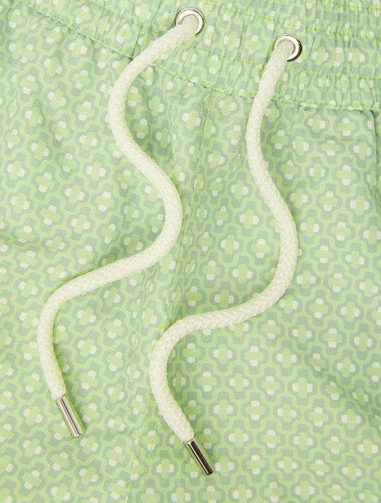 Rio Swim Short Ipanema Micro Print Pistachio