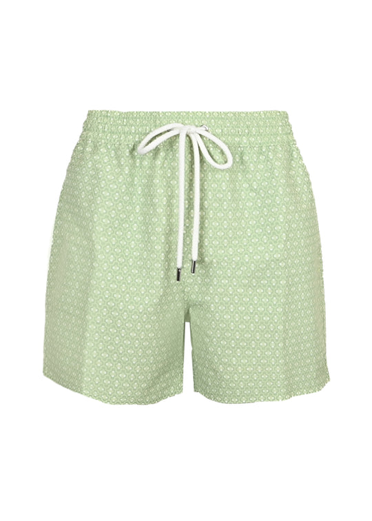 Rio Swim Short Ipanema Micro Print Pistachio