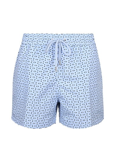 Rio Swim Short Ipanema Powder Blue & Charcoal Blue