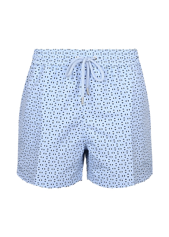 Rio Swim Short Ipanema Powder Blue & Charcoal Blue