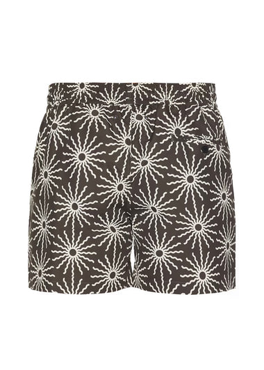 Rio Swim Short O Sol Print Seawood & Ivory