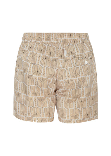 Rio Swim Short Palmeira Print Dried Moss