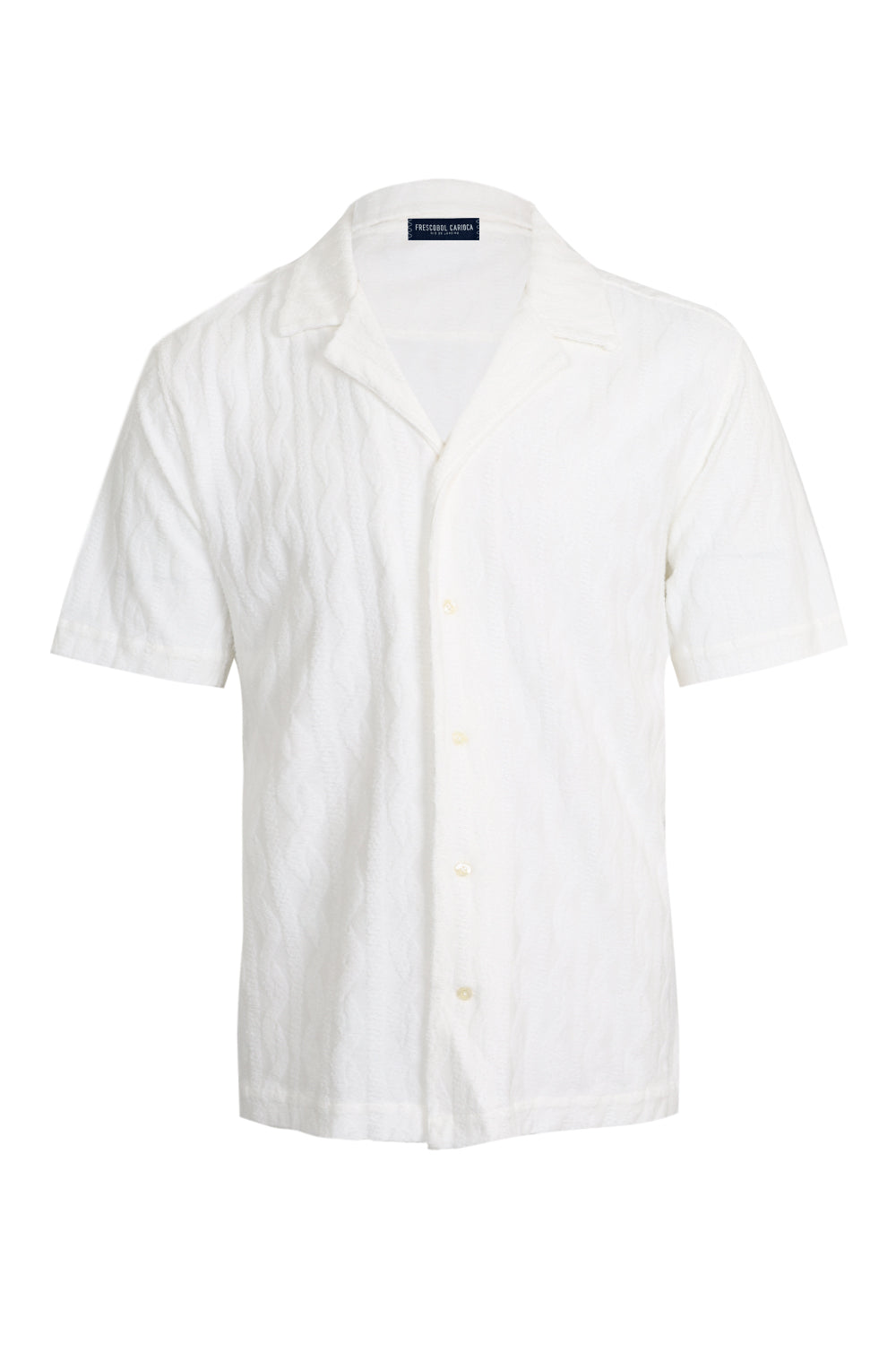 Load image into Gallery viewer, Roberto Terry Cotton Jacquard Shirt Ivory
