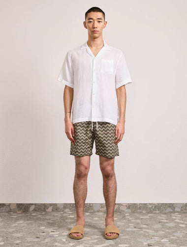 Santos Swim Short Copa Raio Do Sol Dark Olive & Dried Moss