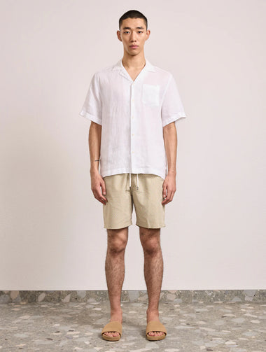 Santos Swim Short Micro Copa Print Dried Moss & Ivory