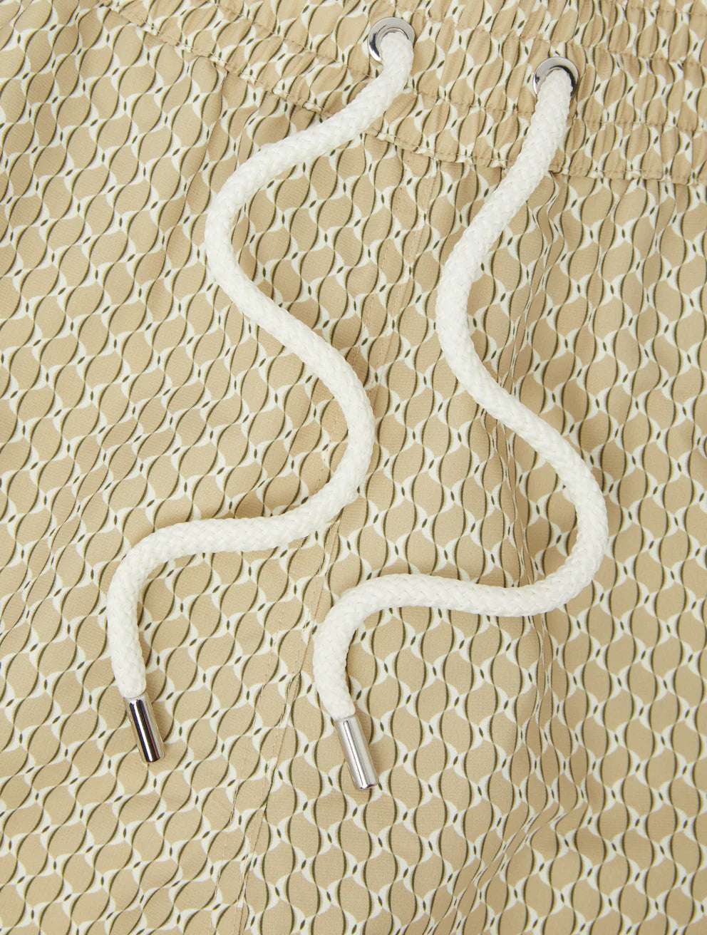 Load image into Gallery viewer, Santos Swim Short Micro Copa Print Dried Moss &amp;amp; Ivory
