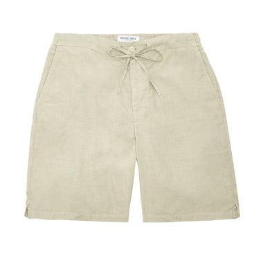 Men’s Sergio Linen Cotton Stretch Shorts - Pale Olive - Shorts