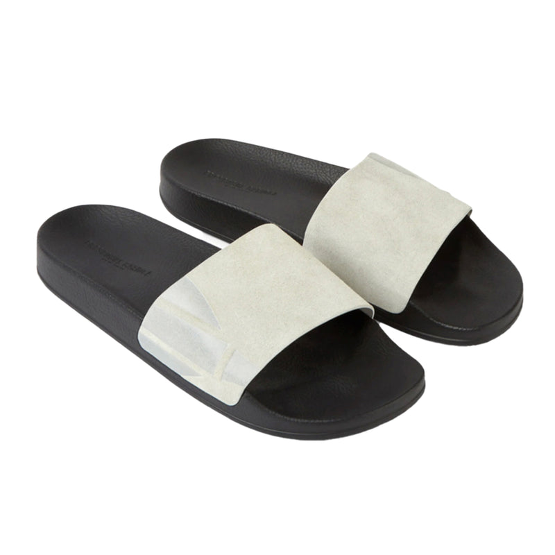 Humberto Sliders Suede Strap  - Light Grey