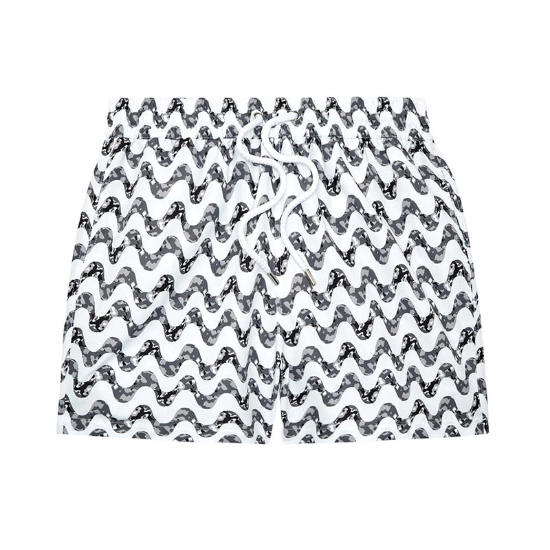 Sport Swim Short Copacabana Camo White And Stone Grey