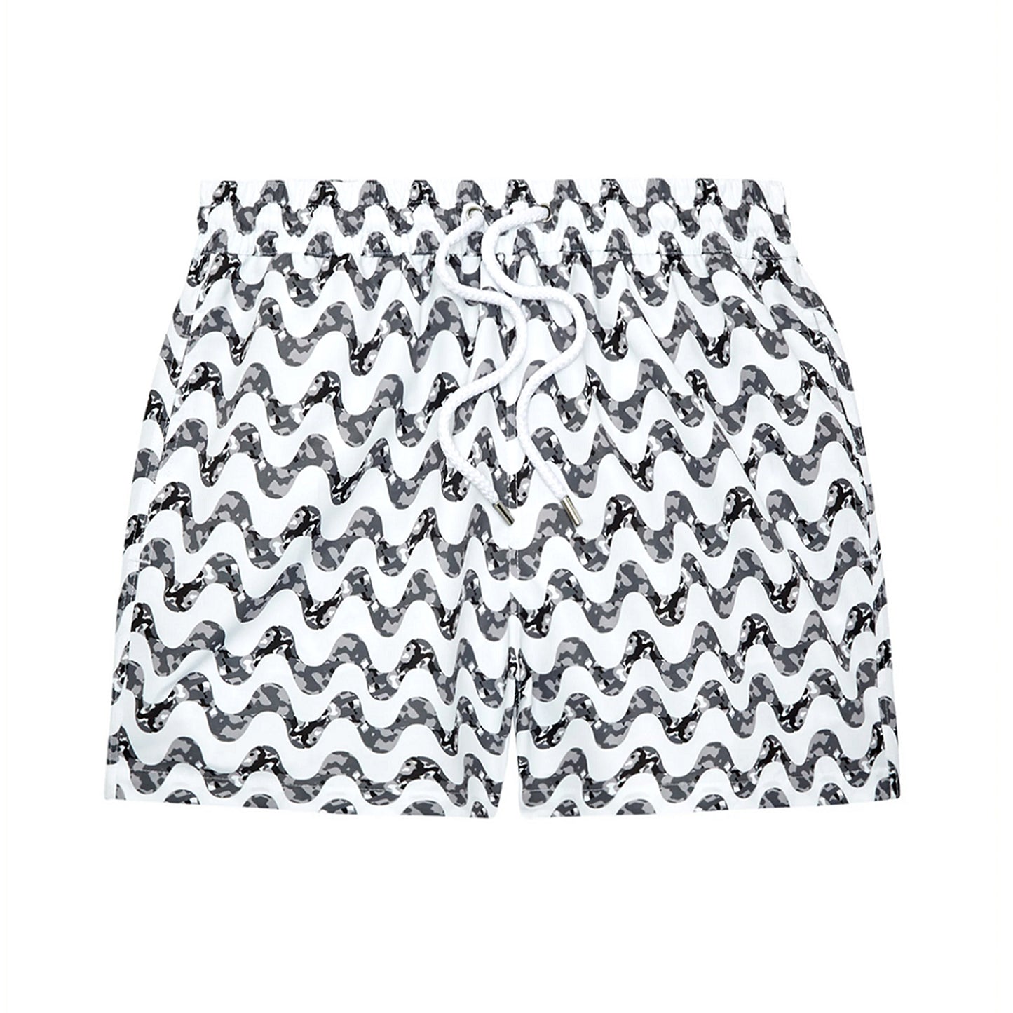 Load image into Gallery viewer, Sport Swim Short Copacabana Camo White And Stone Grey - Swim Shorts
