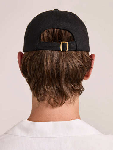 Fernando Linen Cap Black
