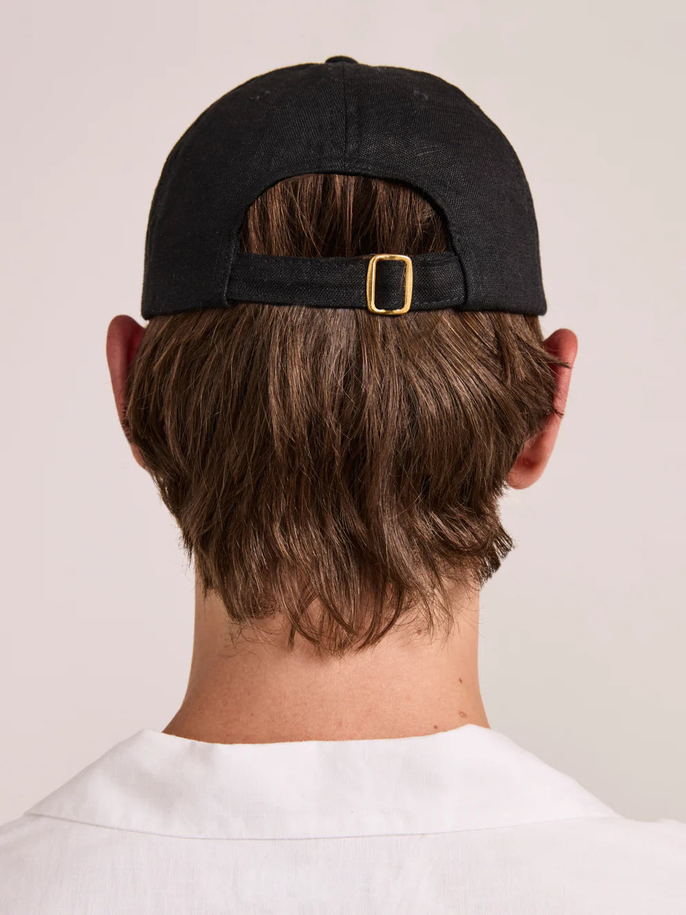 Load image into Gallery viewer, Fernando Linen Cap Black
