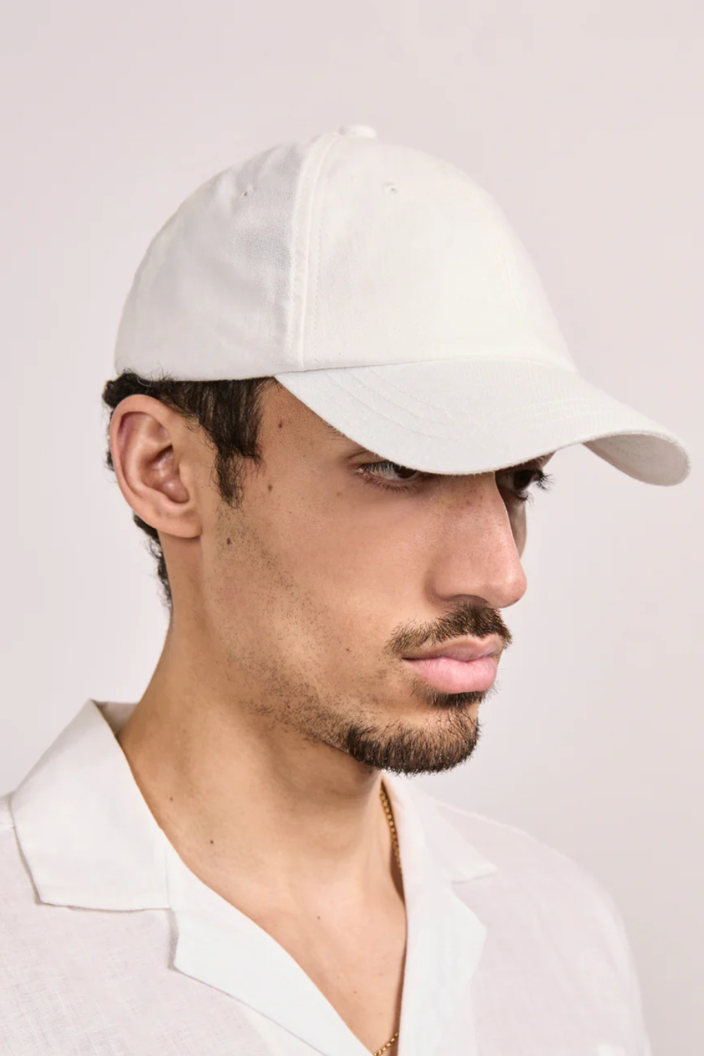 Load image into Gallery viewer, Fernando Linen Cap Ivory
