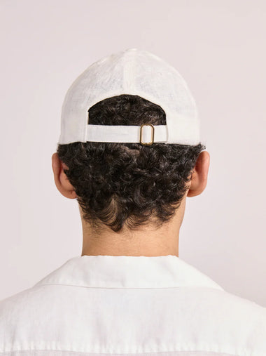 Fernando Linen Cap Ivory