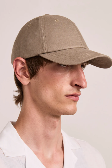 Fernando Linen Cap Khaki