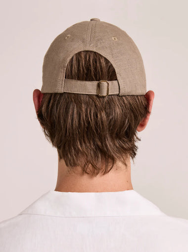 Fernando Linen Cap Khaki
