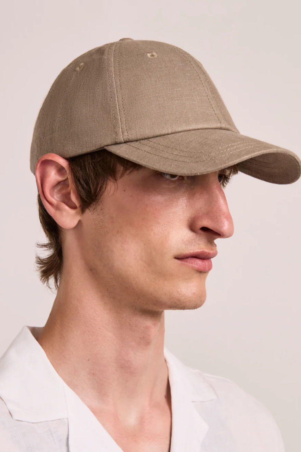 Fernando Linen Cap Khaki
