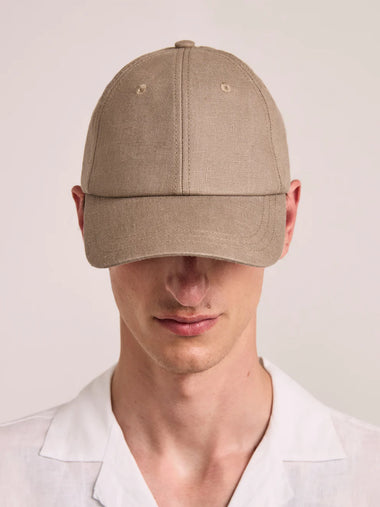 Fernando Linen Cap Khaki