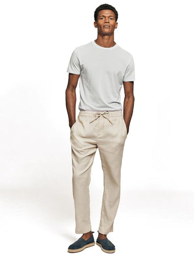 Oscar STR Linen Chinos Sand - Trousers