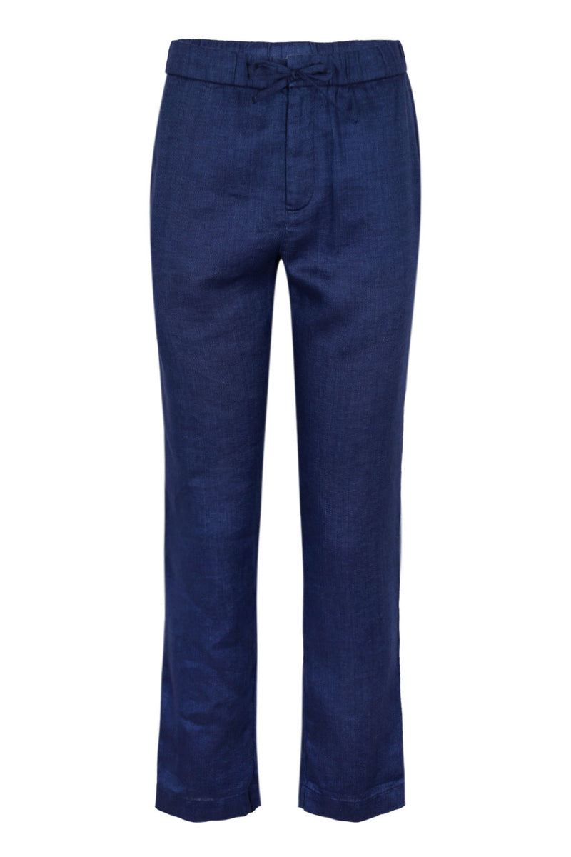 Men’s Oscar Linen Chinos - Navy Blue