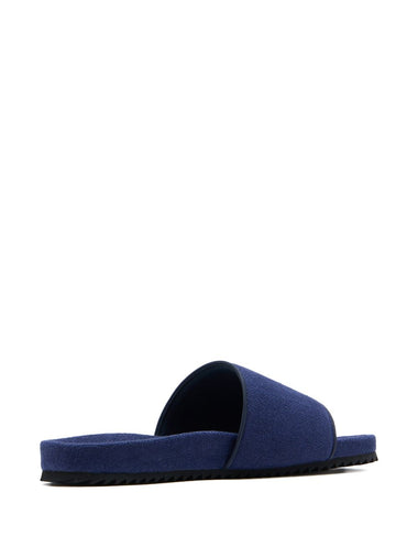 Renato Linen Sliders Navy