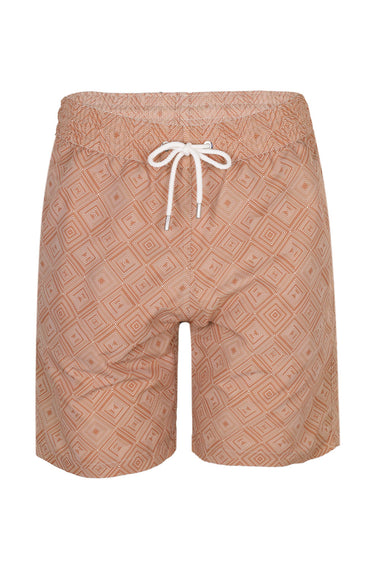 Santos Swim Short Madeira Print Copper