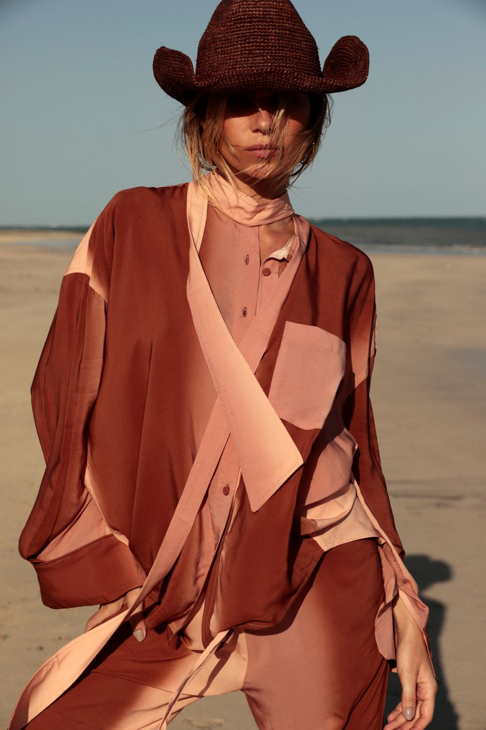 Shirt Leona Terracota Gradient Brown
