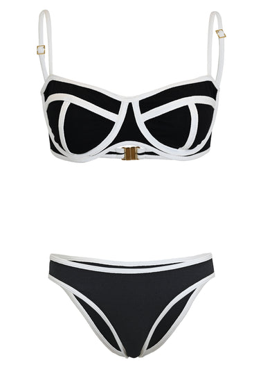 Calabria Black Bikini Set