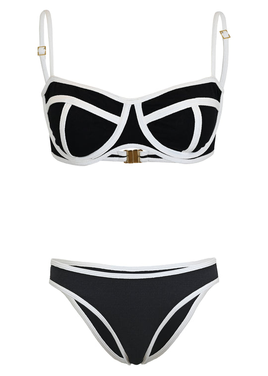 Calabria Black Bikini Set