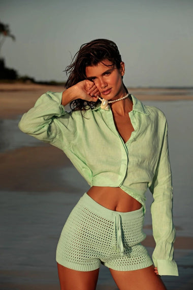Shorts Tricot Acqua