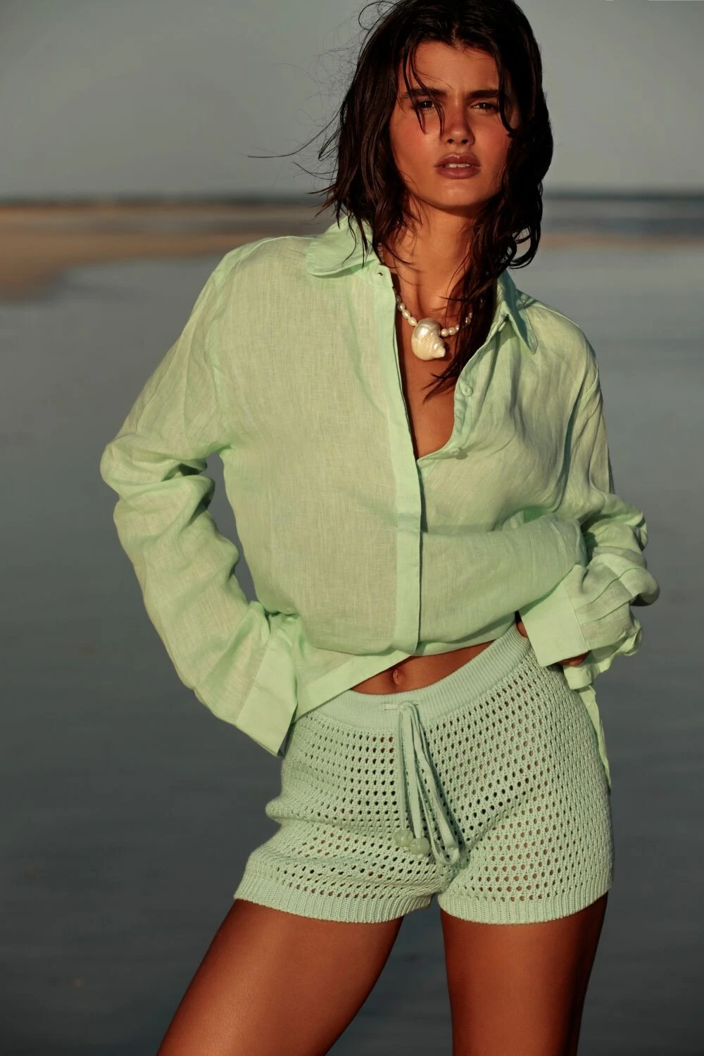 Load image into Gallery viewer, Shorts Tricot Acqua
