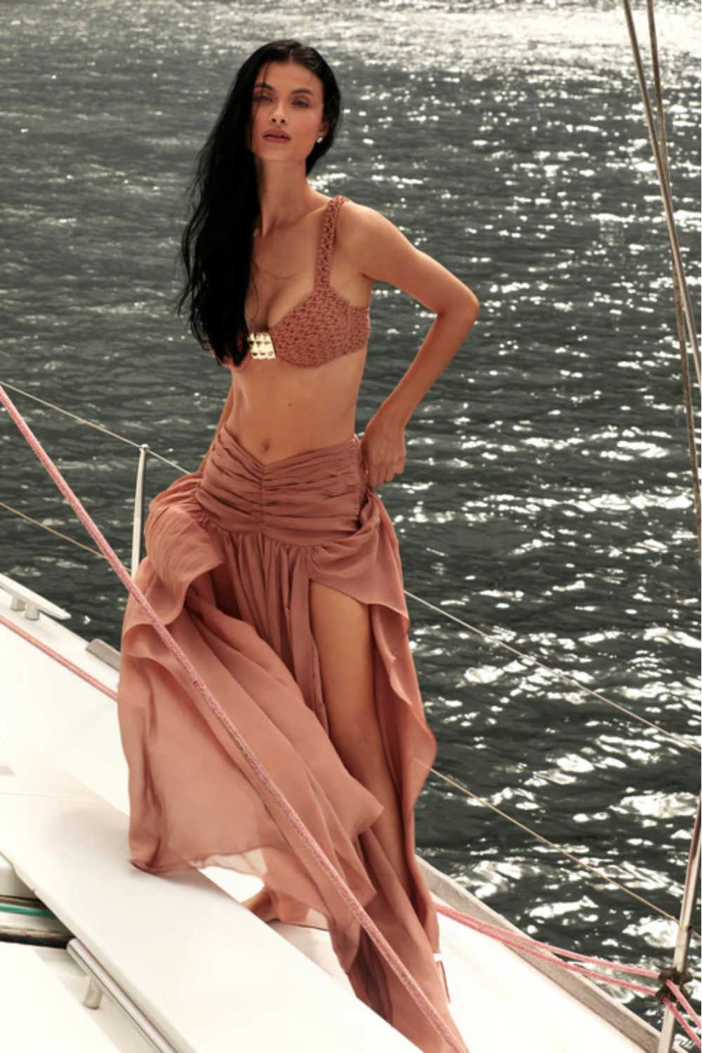 Load image into Gallery viewer, Skirt Coastal Mocha
