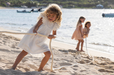 Georgia Girls Dress Ivory