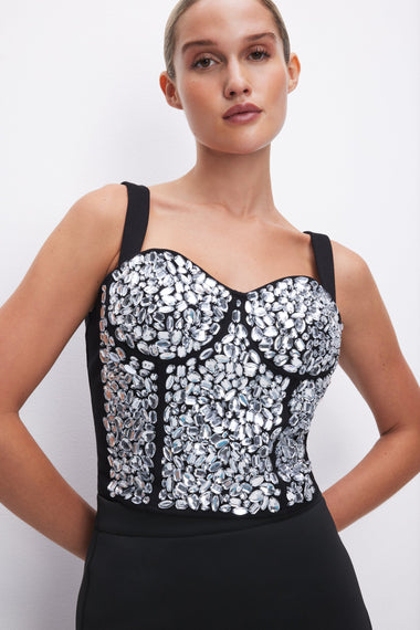 Crystal Corset Black - Top