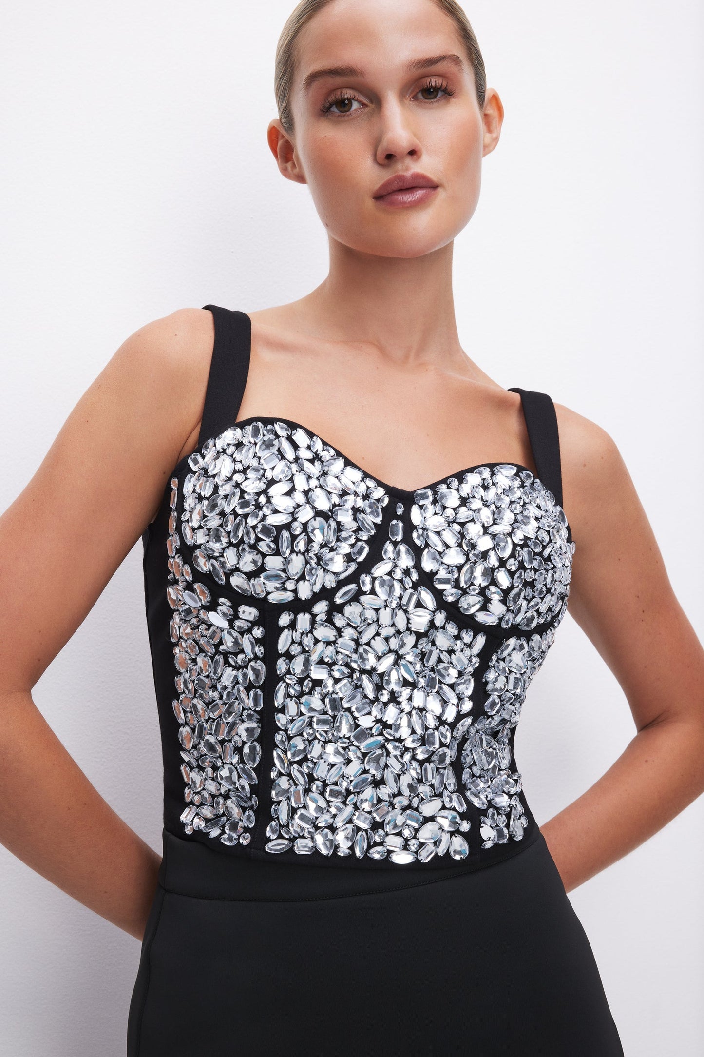 Crystal Corset Black - Top