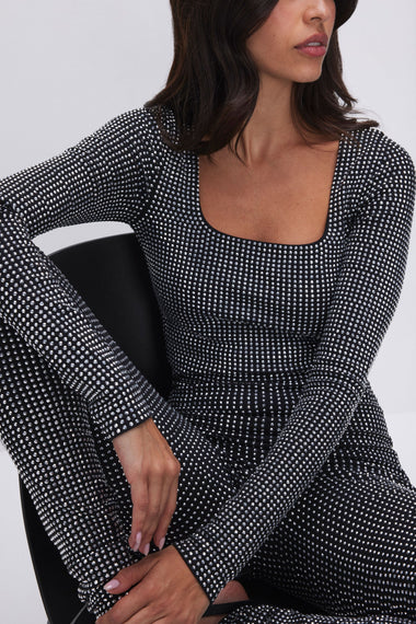 Crystal Suit Jumpsuit Black - Jumpsuit