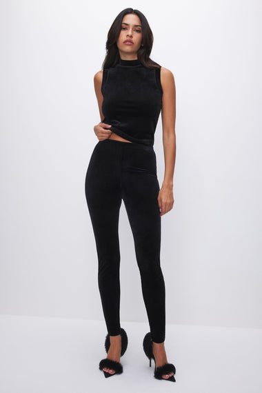 Velvet Tank Black - Top