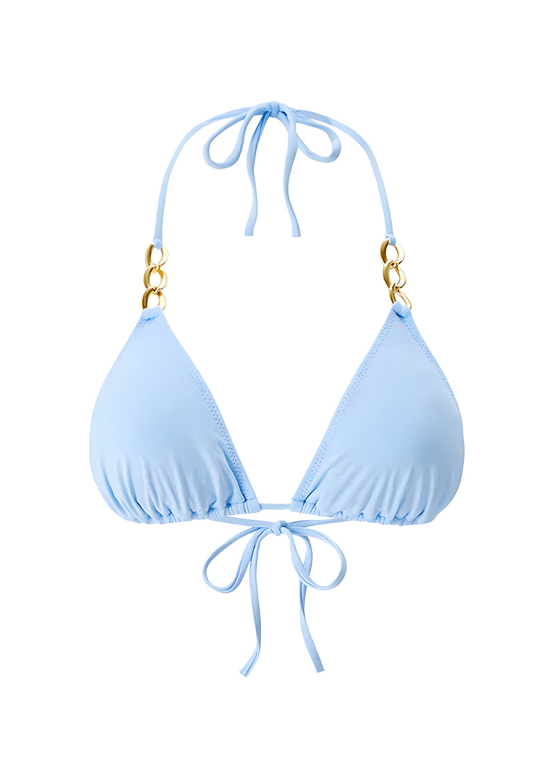 Gorda Bikini Top Dusty Blue