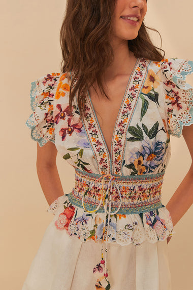 Greek Garden Blouse