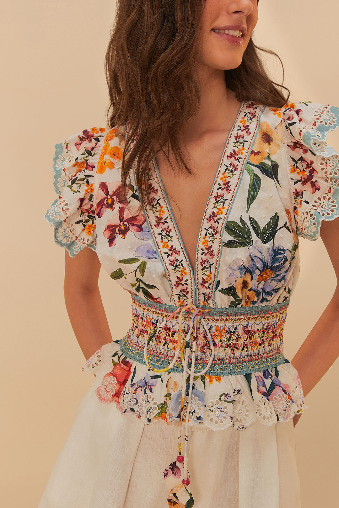 Load image into Gallery viewer, Greek Garden Blouse

