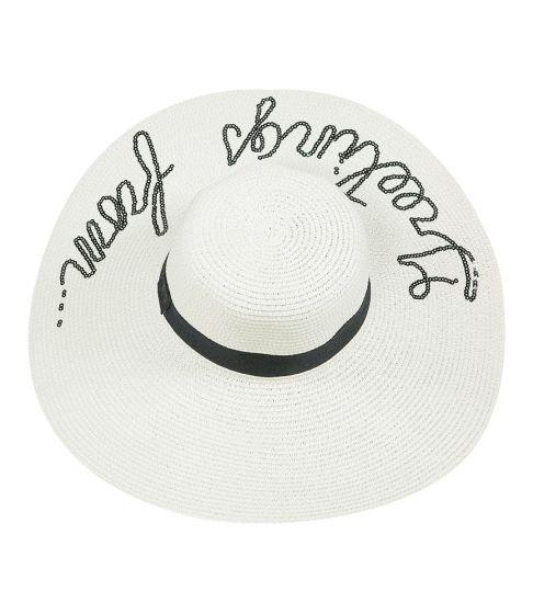 Load image into Gallery viewer, Greetings From Floppy Hat White - Hat
