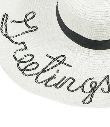 Greetings From Floppy Hat White - Hat