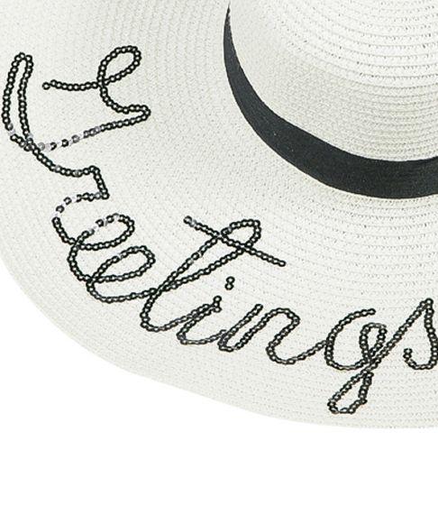 Load image into Gallery viewer, Greetings From Floppy Hat White - Hat
