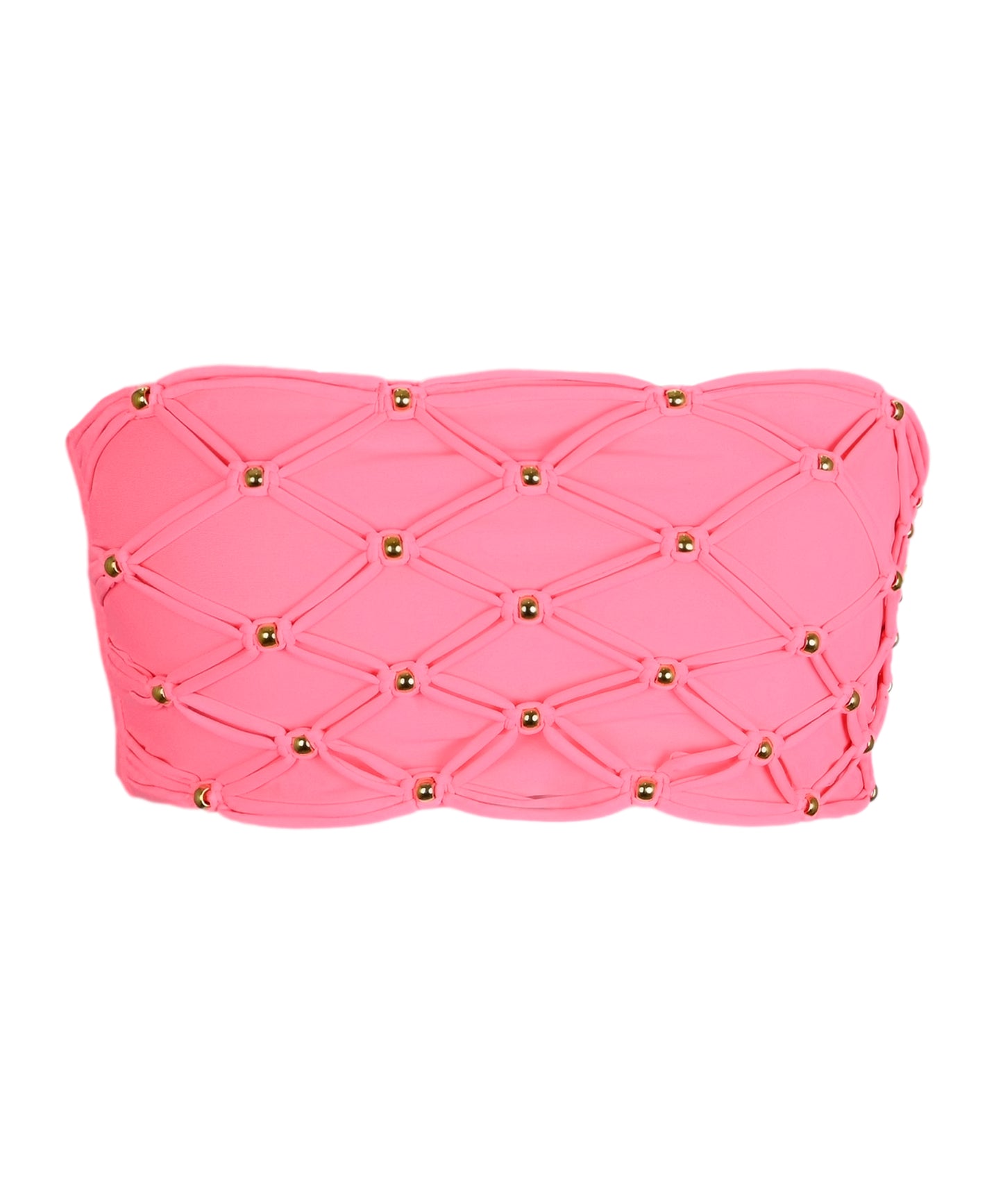 Beaded Brynn Bandeau Bikini Top Gelato - Bikini Top