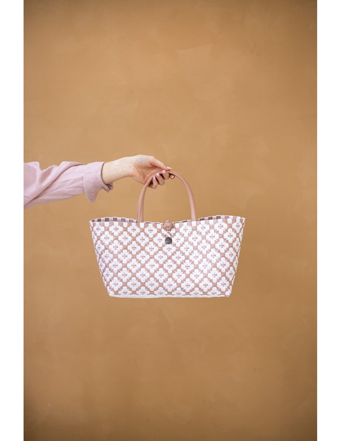 Load image into Gallery viewer, Mini Motif Bag Copper Blush With White Pattern - ONE SIZE - Bag
