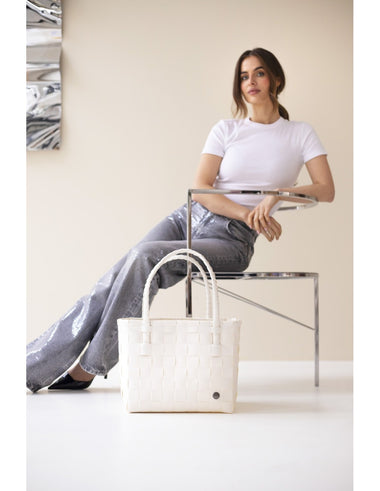 Paris Shopper Pearl White - ONE SIZE - Bag