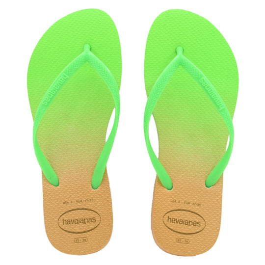 Havaianas Slim Gradient White/Flourescent Electric - Shoes