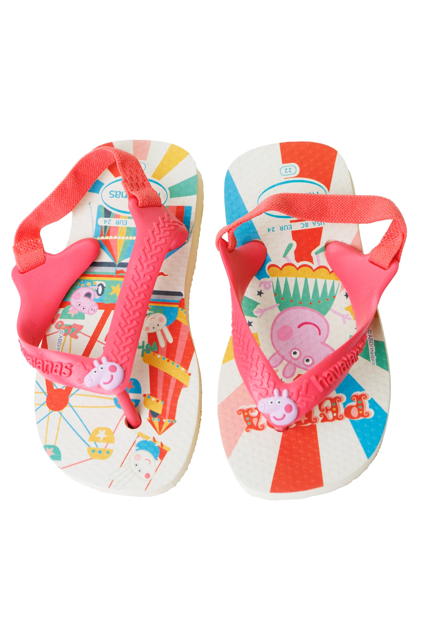 Load image into Gallery viewer, Havaianas Baby Peppa Pig Buttercream Coral
