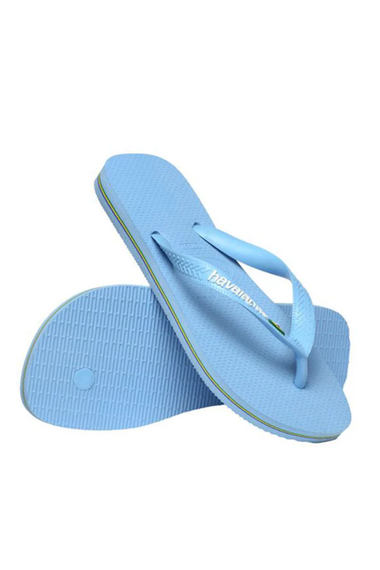 Havaianas Brasil Logo Blue Lavender/White